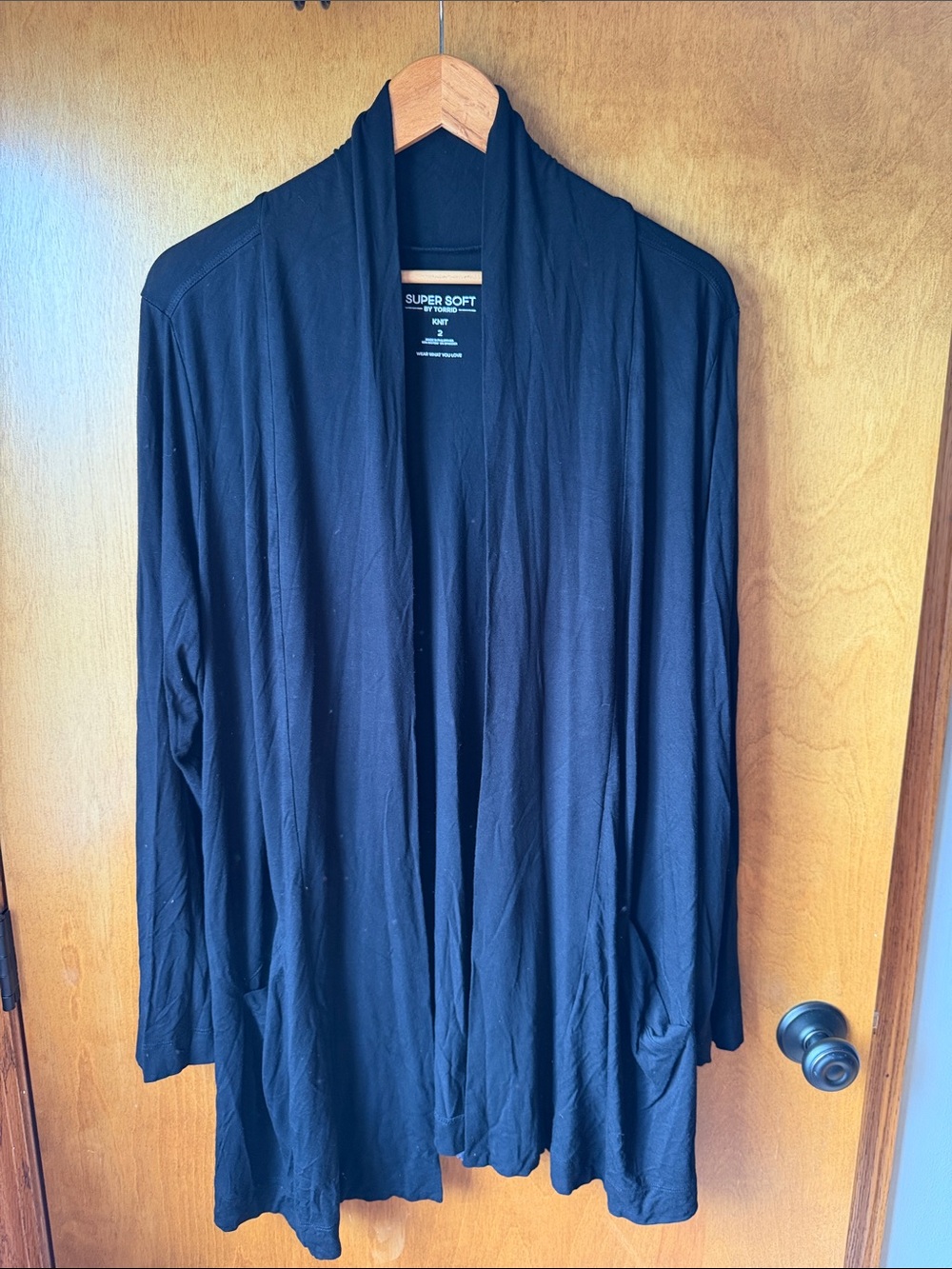 Torrid super soft women’s black cardigan